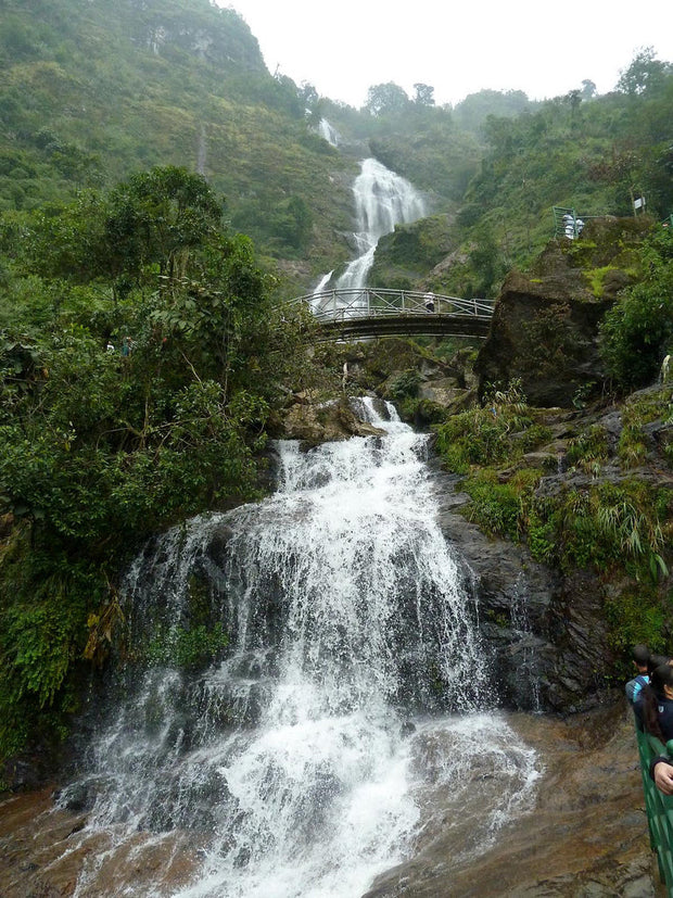 沙壩銀瀑布實景