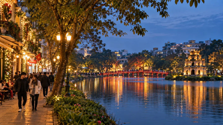 河内老城还剑湖夜景与自由行建议天数
