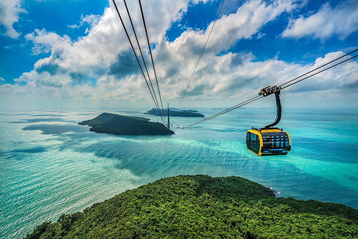 富國島跨海纜車實景