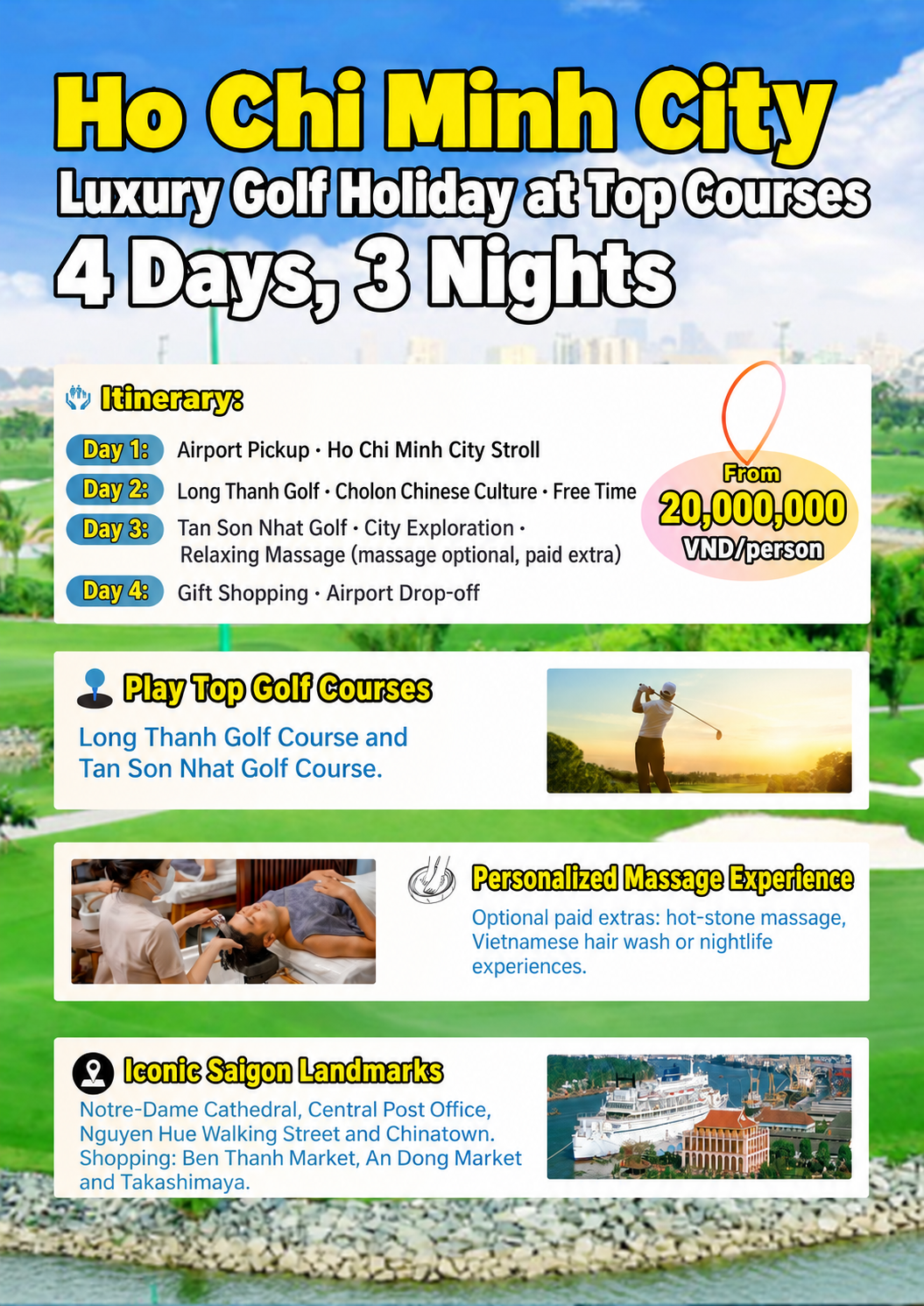 Luxury Golf Holiday at Top Courses