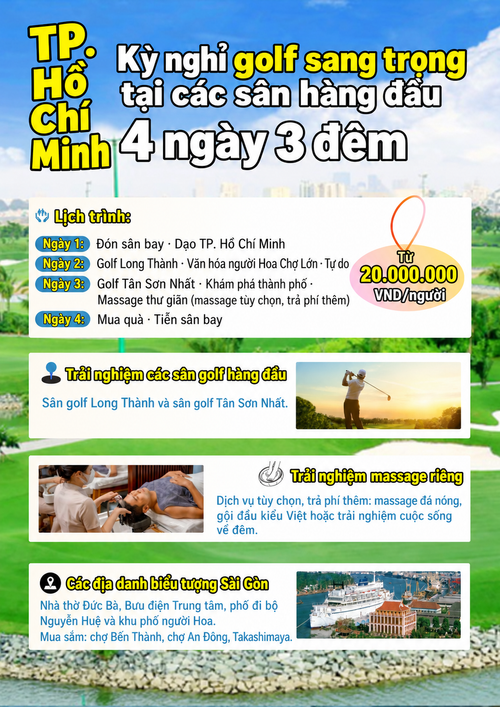 Kỳ nghỉ golf sang trọng tại các sân hàng đầu