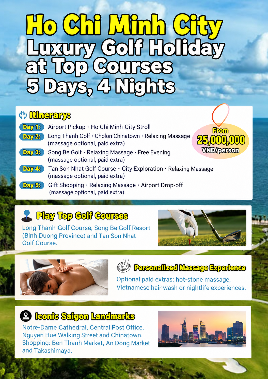 Luxury Golf Holiday at Top Courses
