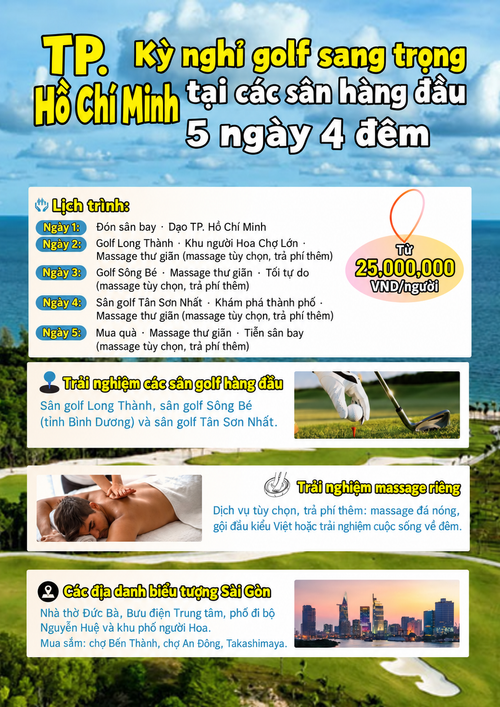 Kỳ nghỉ golf sang trọng tại các sân hàng đầu