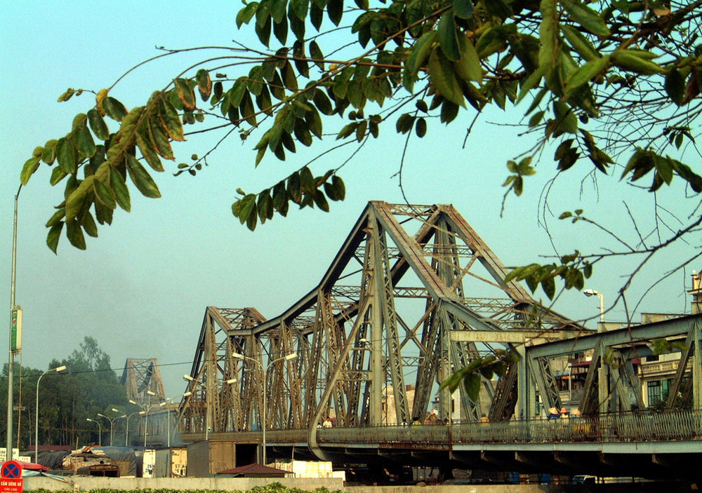 龍編橋實景照片：Hanoi cau long bien