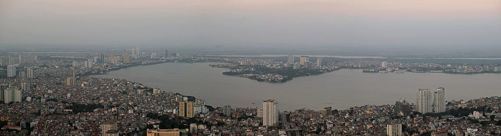 河內樂天中心觀景台實景照片：Hanoi panoramic view from Lotte 2
