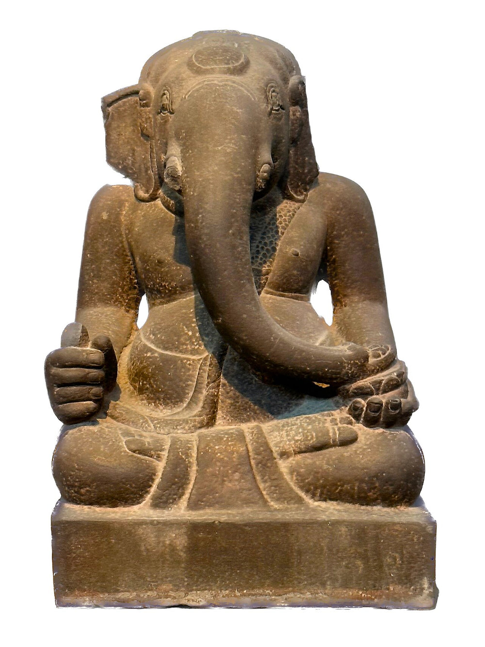 占婆雕刻博物館實景照片：0040223 Ganesha, Cham Hindu deity, Museum of Cham Sculpture, Da Nang Vietnam
