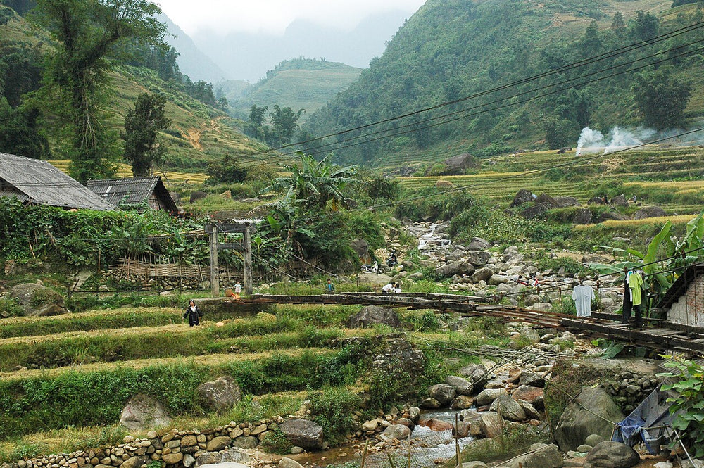 塔灣村實景照片：Village bridge