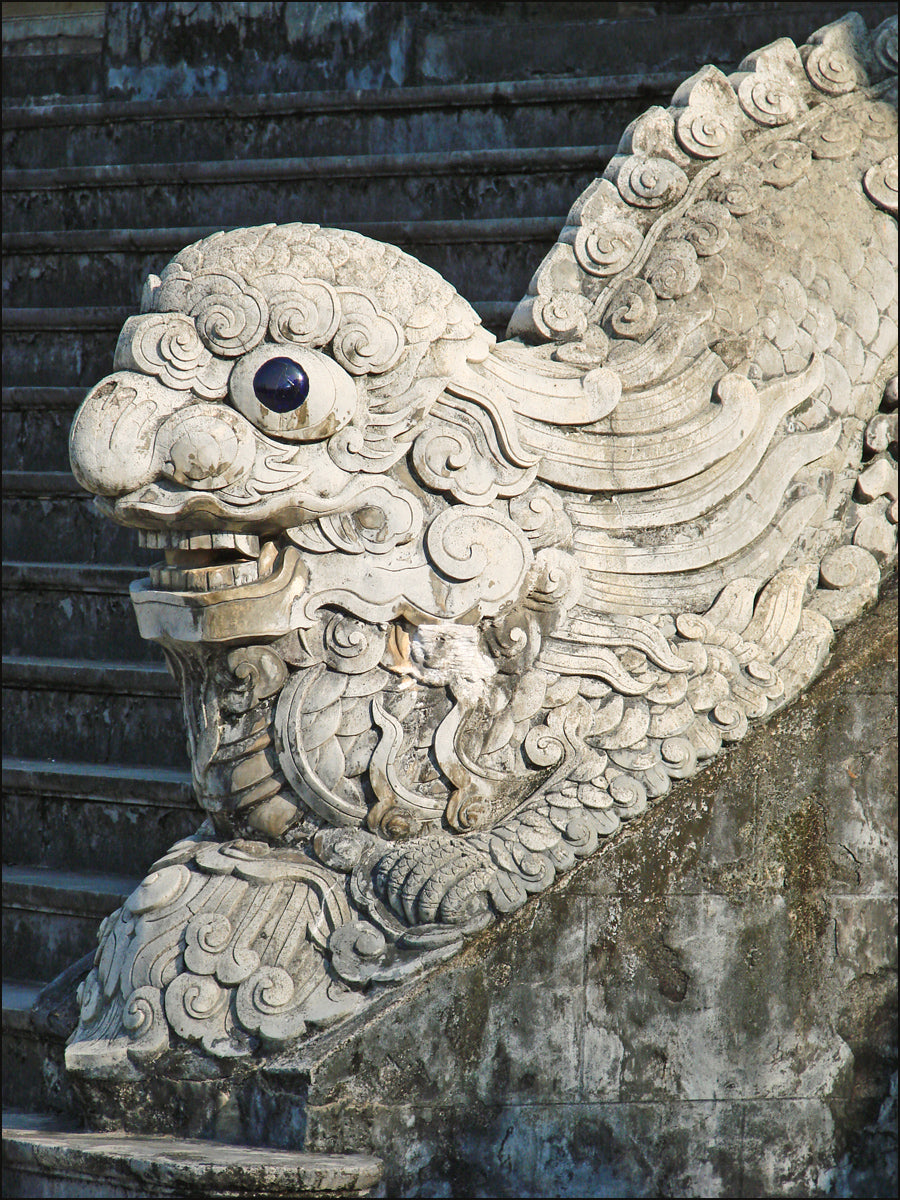啟定帝陵實景照片：Dragon (Tombeau de Khai Dinh) (4378237815)