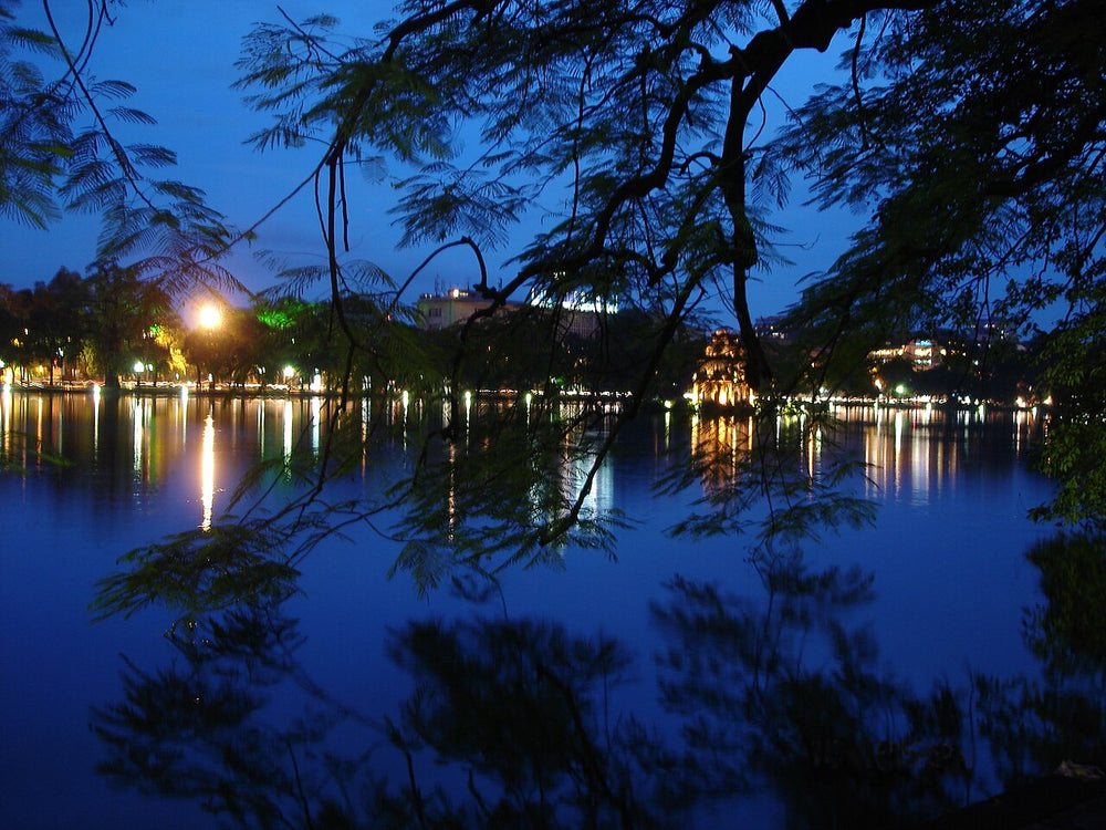 還劍湖與玉山祠實景照片：269 abendlicher Hoan-Kiem-See