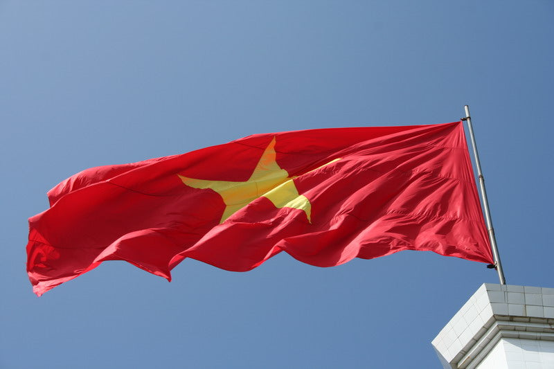 龍鼓旗塔頂部的越南國旗