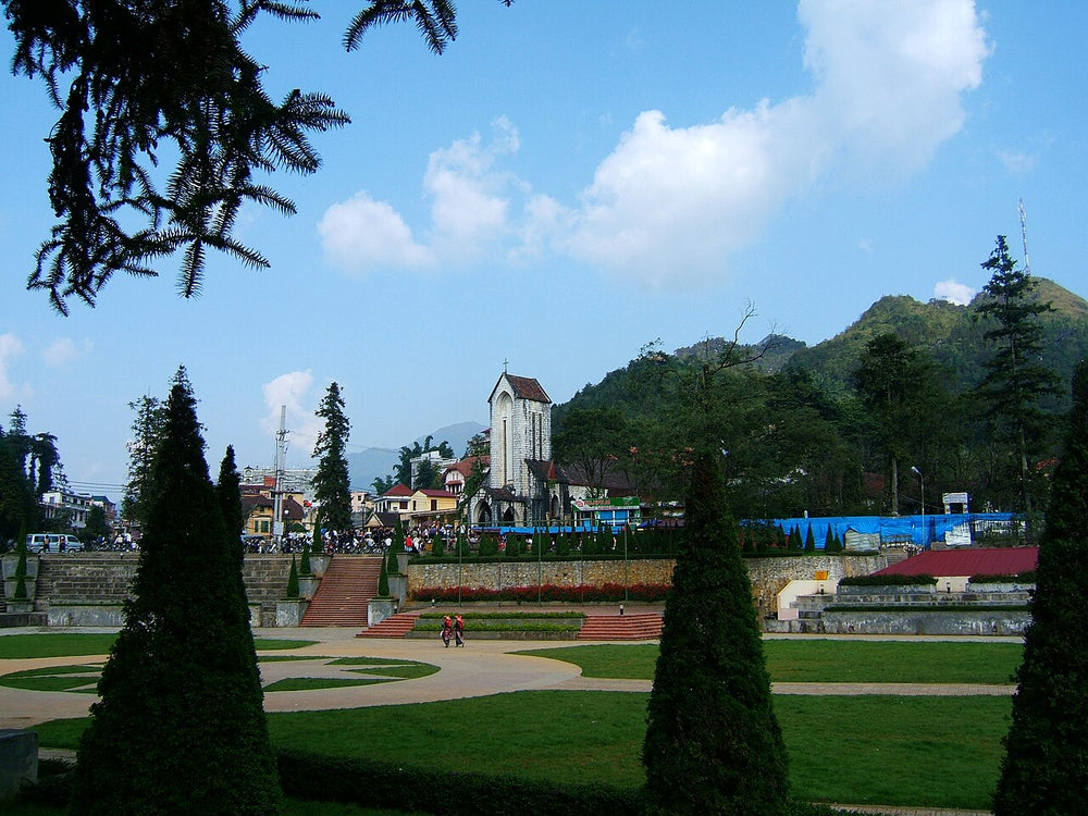 沙壩石教堂實景照片：Sa Pa center