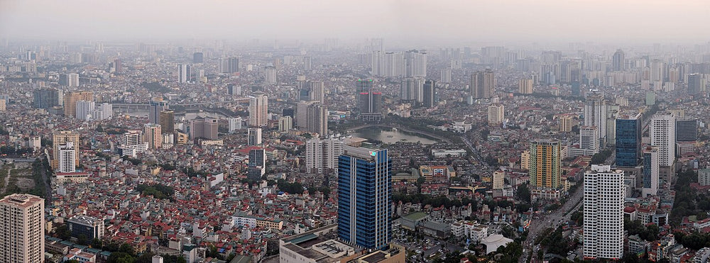 河內樂天中心觀景台實景照片：Hanoi panoramic view from Lotte 3