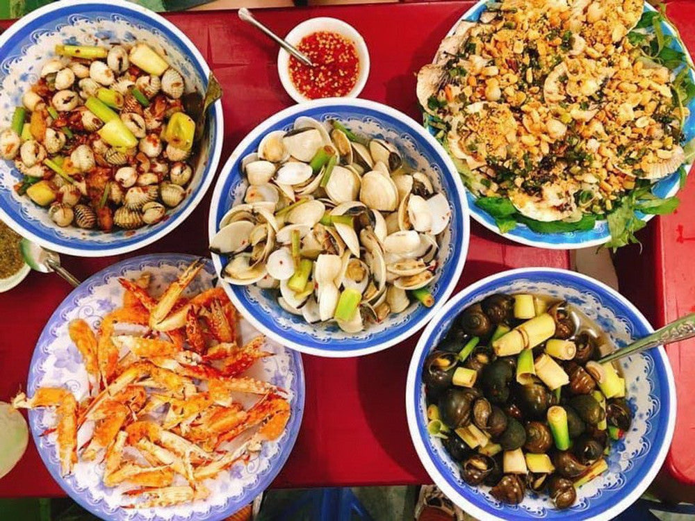 永慶街旅行素材中的海鮮餐食